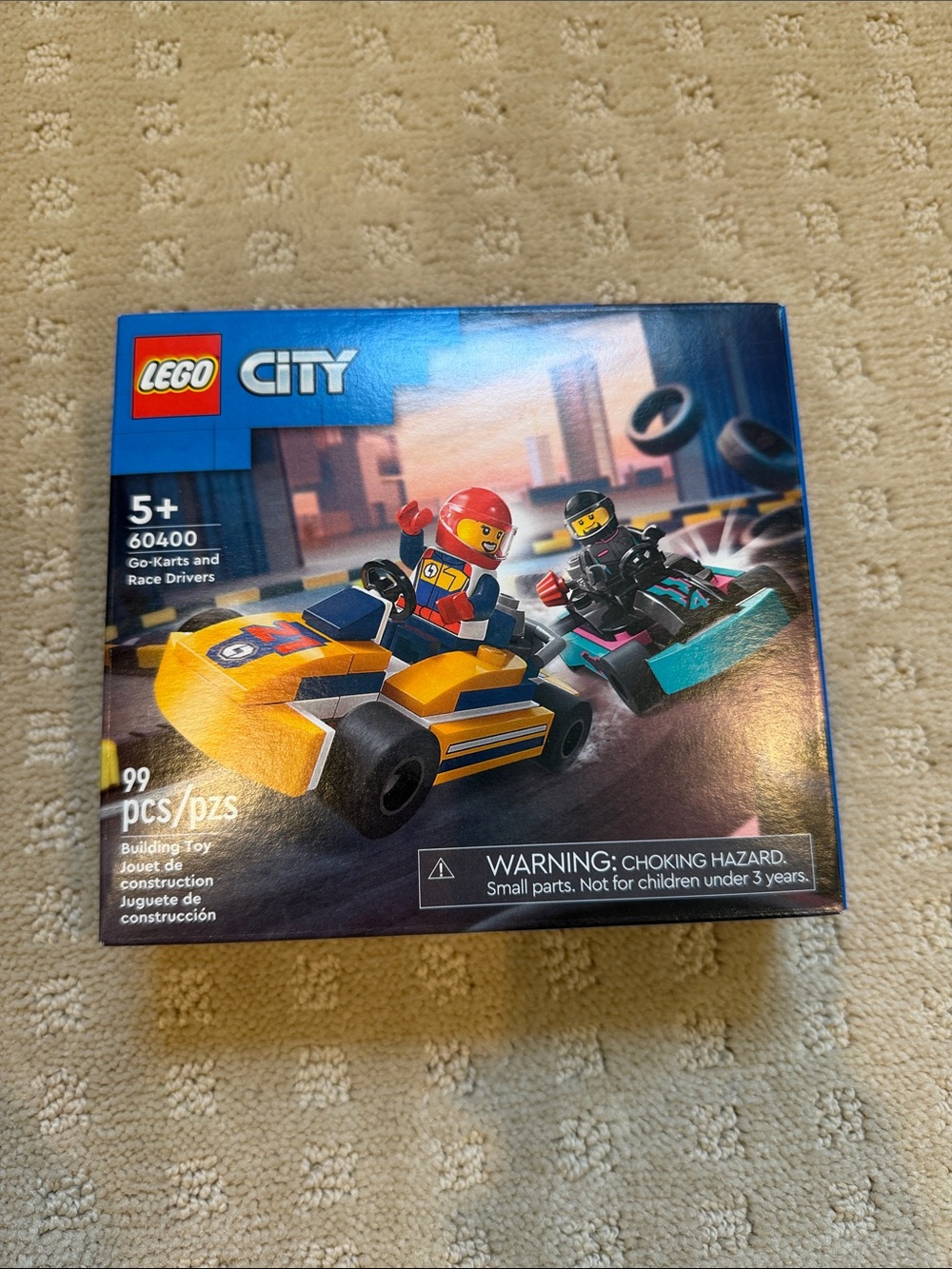 NWT Lego City Yellow Go-Kart Race Set with Drivers